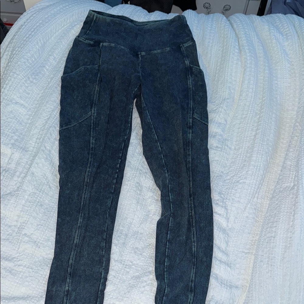 Blue printed leggings!